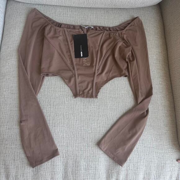 Tan off the shoulder - Picture 1 of 3